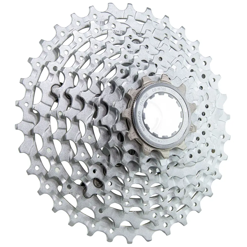 قیمت خرید خودرو دوچرخه شیمانو XT CS-M760 دندانه 11-34 9 سرعته ساخت ژاپن Shimano Cassette XT 9 Speed CS-M760 چرخ دنده عقب دوچرخه / کشویی