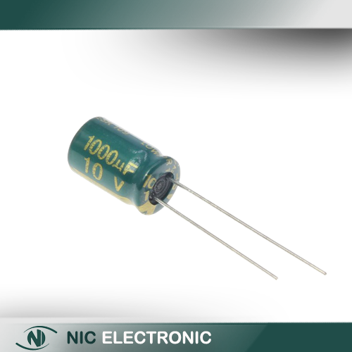 خازن الکترولیتی 1000UF/10V-8X12-105C-GREEN