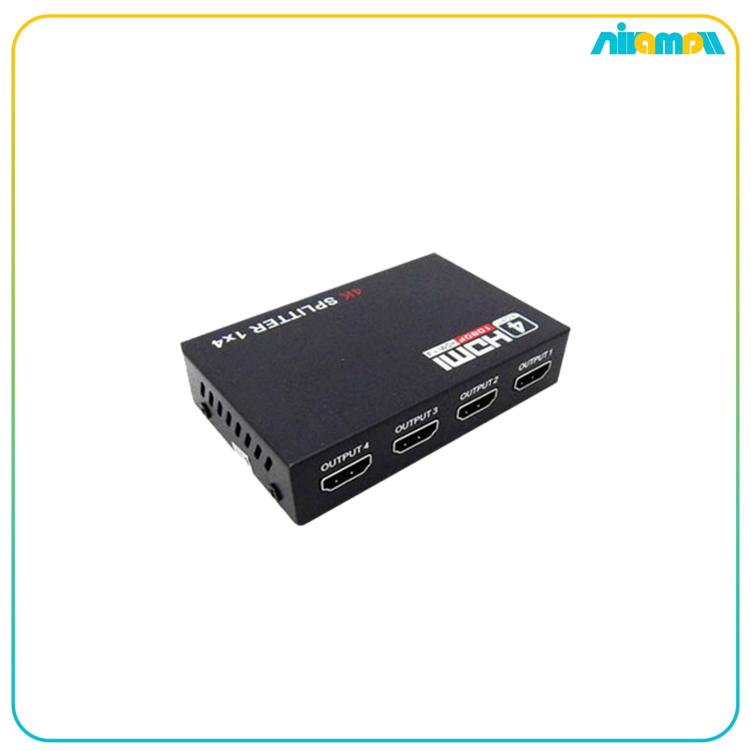 اسپلیتر HDMI 4K چهار پورت وی نت به همراه آداپتور