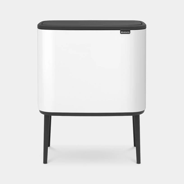 سطل زباله 11+23 لیتر سفید برابانتیا | Brabantia BO TOUCH BIN