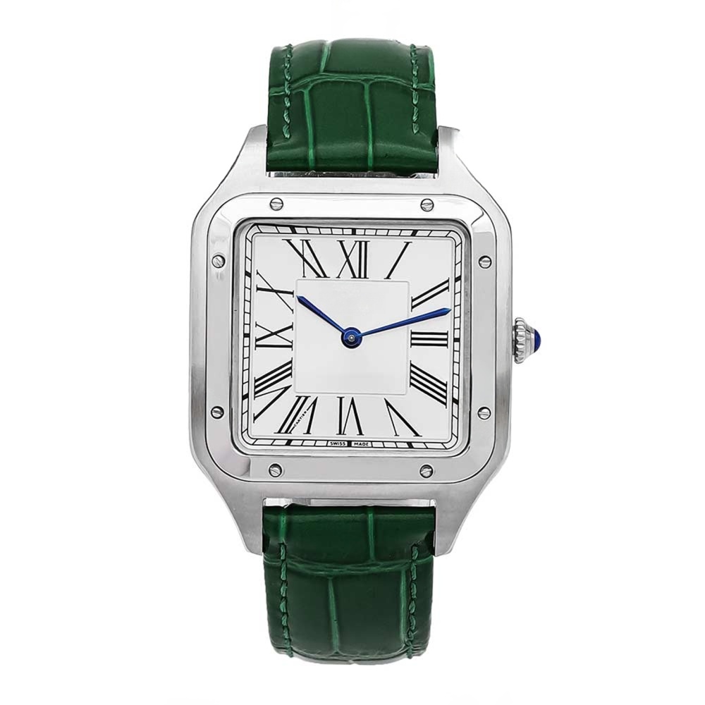 ساعت مچی مردانه  کارتیر دمونت Cartier - بند سبز