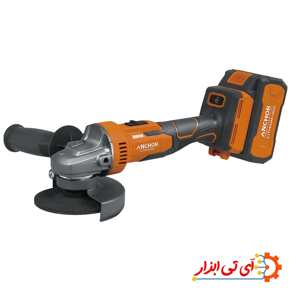 مینی فرز شارژی براشلس 115 میلی متری 20 ولت آنکور تک باتری مدل DCA1