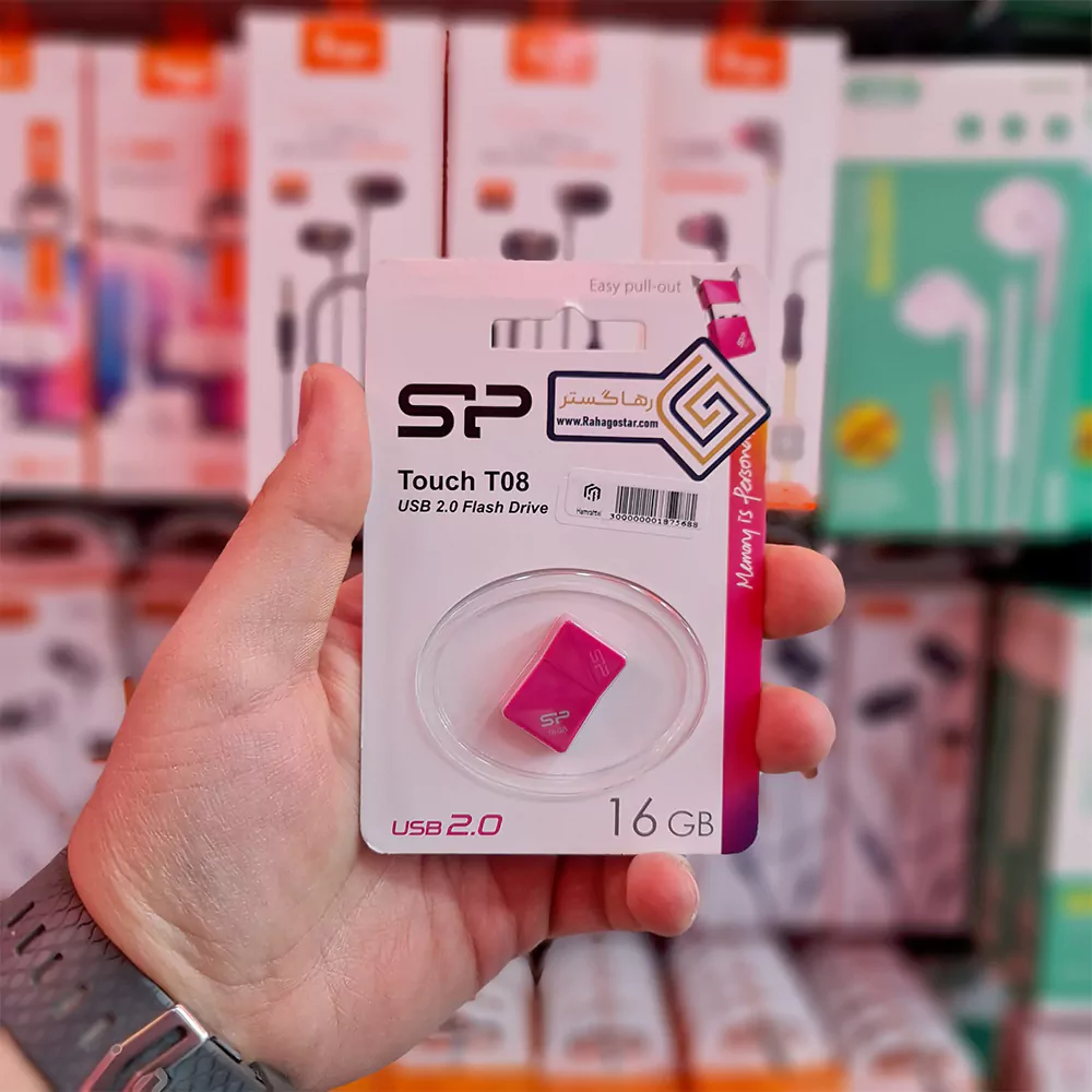 فلش مموری سیلیکون پاور (Silicon Power) مدل (T08)– 16GB مینی سایز