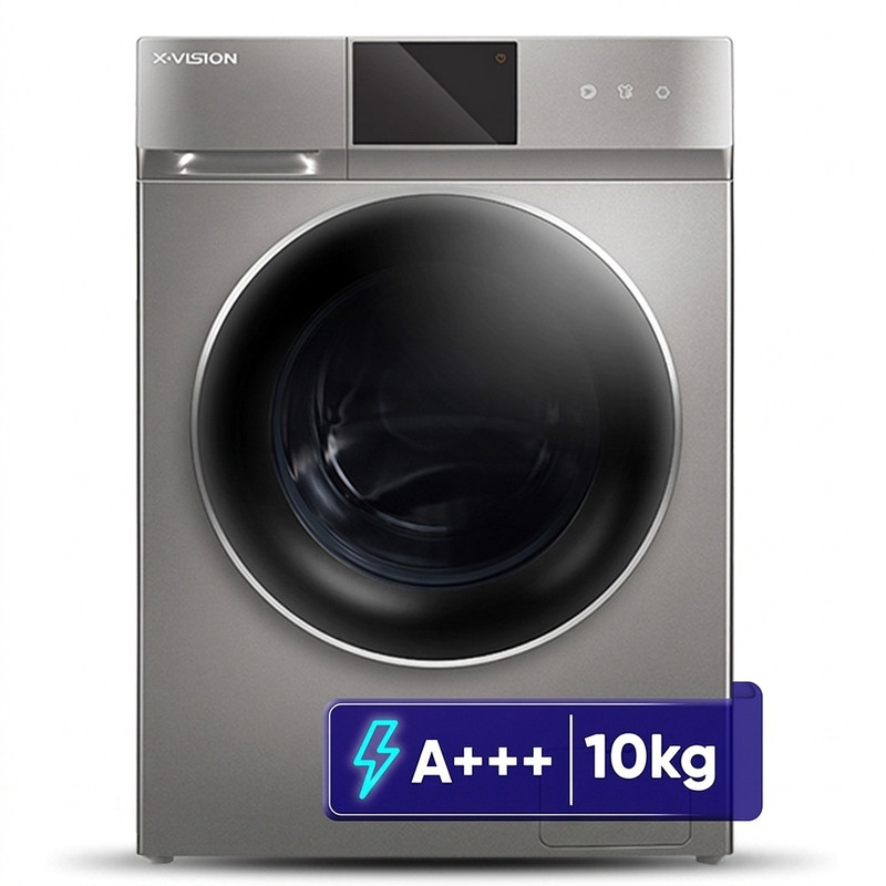 ماشین لباسشویی 10 کیلوگرم اتوماتیک ایکس ویژن مدل TX102-AWD/ASD - سفید