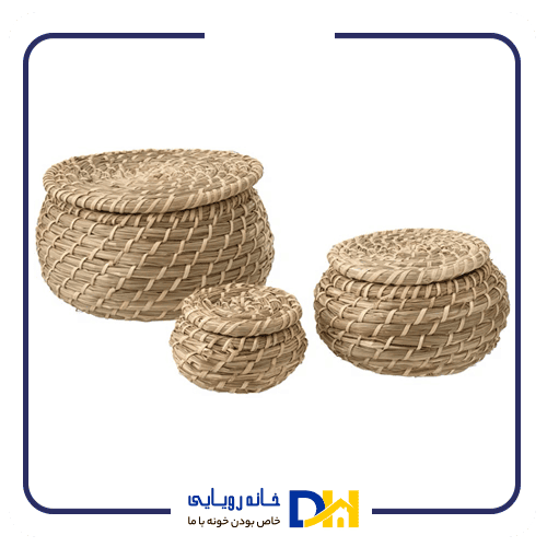 باکس ۳تایی حصیری ایکیا FRYKEN