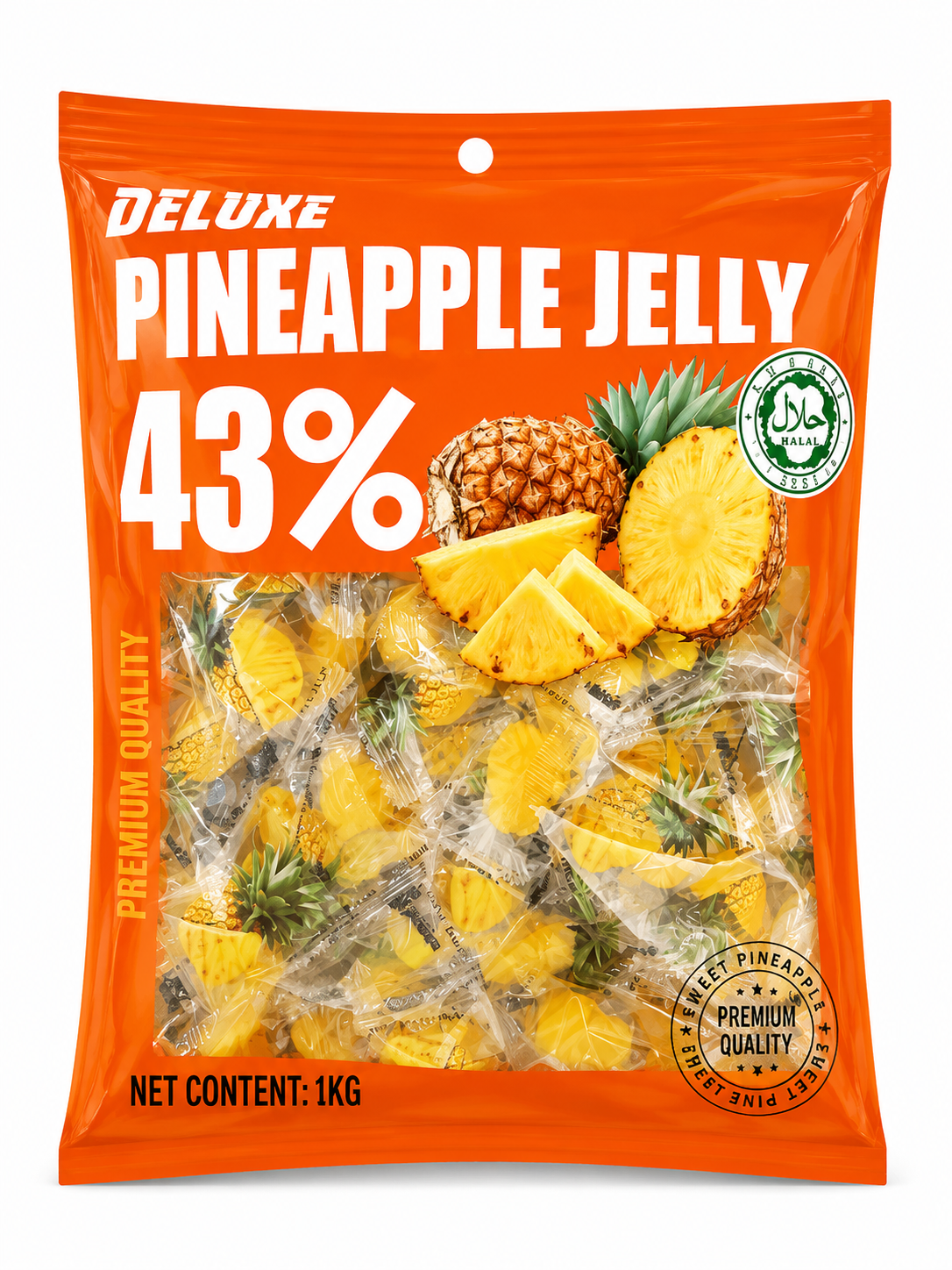 پاستیل ژله آناناس Deluxe Pineapple Jelly