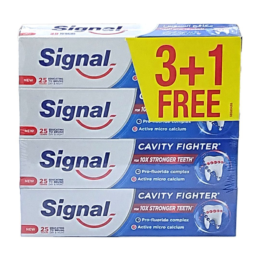 خمیر دندان سیگنال 100 میل Signal Cravity Fighter بسته 4 عددی