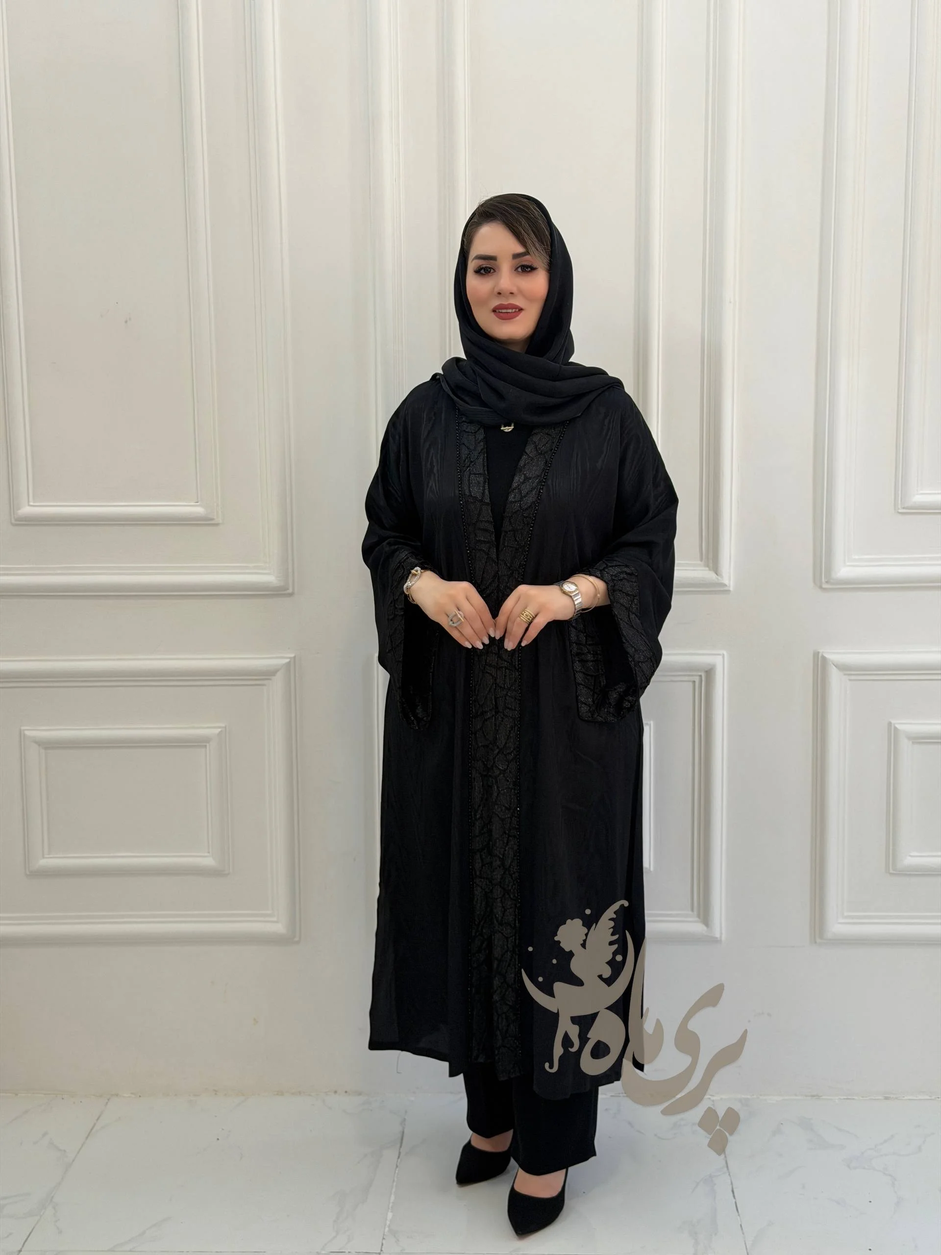 مانتو عبایی ژاکارد تابستونی