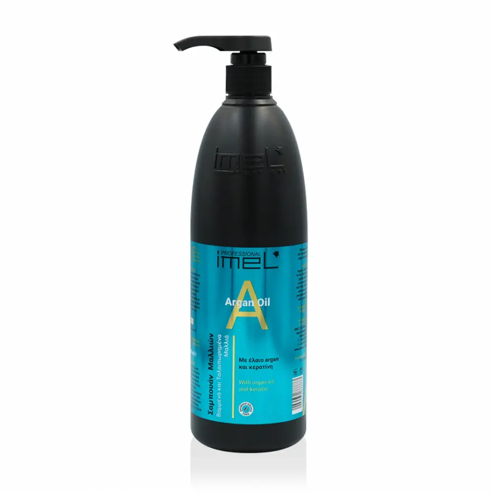 شامپو موی آرگان ایمل 1000 میل مناسب برای موهای رنگ شده و خشک و آسیب دیده Imel Argan Oil Shampoo