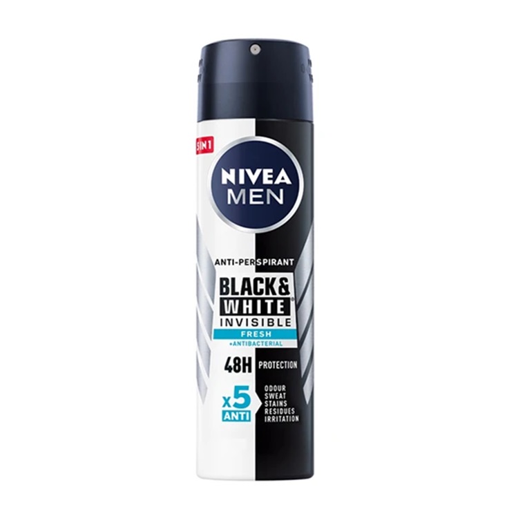 اسپری دئودرانت مردانه نیوآ Nivea مدل Black & White Fresh 48h