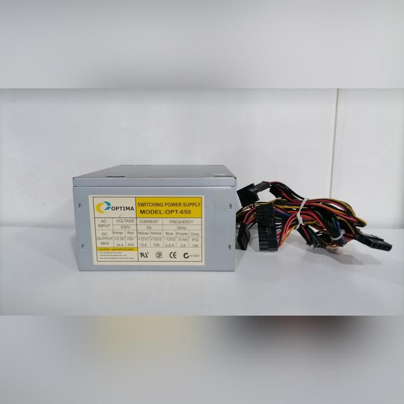 پاور 24 پین optima مدل opt-650 - توان بسیار خوب