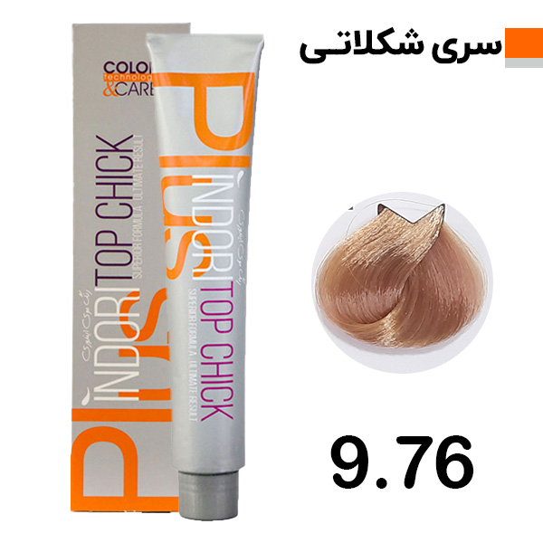رنگ موی بلوند شکلاتی خیلی روشن ایندوری کد 9.76
