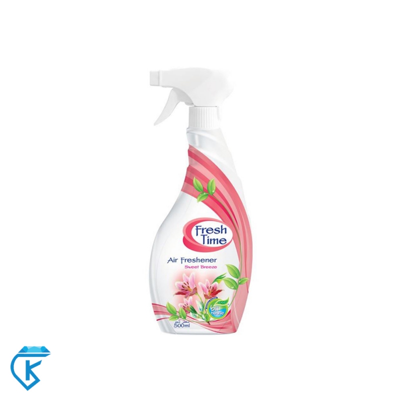 اسپری خوشبو کننده هوا با رایحه نسیم شیرین 500 میلی فرش تایم Fresh Time