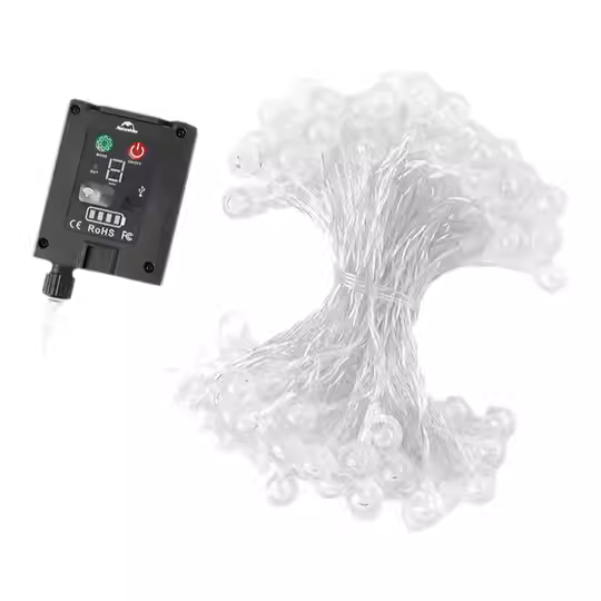 چراغ ریسه ای خورشیدی 20 متری نیچرهایک مدل CNH22DQ027 اورجینال