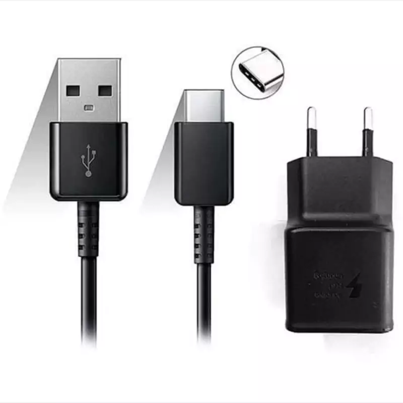 شارژر دیواری فست شارژ سامسونگ مدل +SAMSUNG  Galaxy S10 به همراه کابل تبدیل USB-C