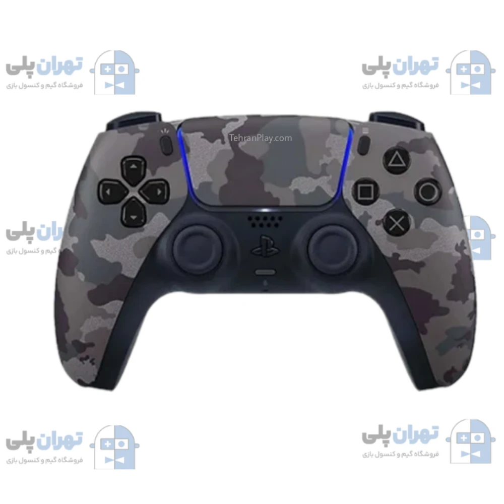 دسته DualSense طرح Grey Camouflage برای PS5