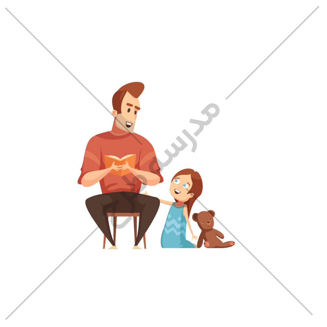 وکتور پدر و فرزند در حال گپ