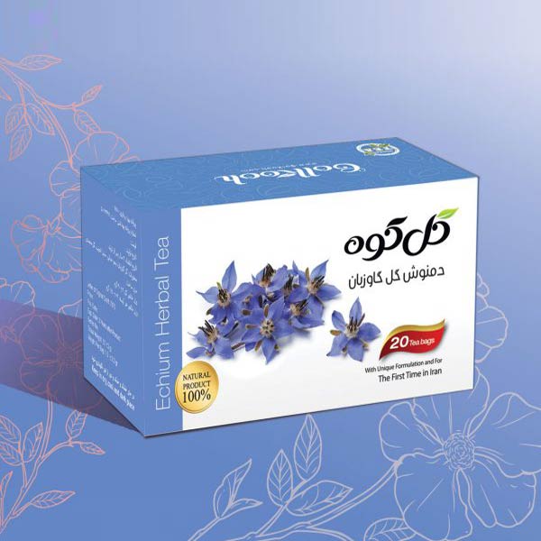 دمنوش صددرصد طبیعی گل گاوزبان گل کوه ( ۲۰ عددی )