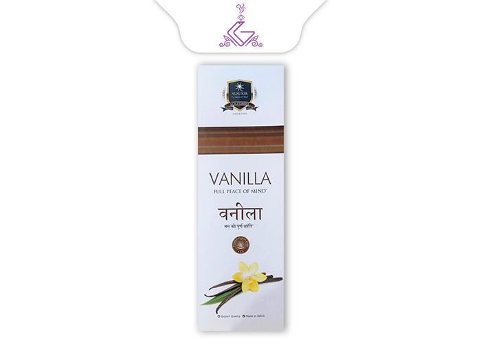 عود شاخه‌ای دست ساز 90گرمی وانیل Vanilla برند آلاکیک ALAUKIK