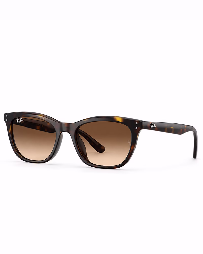 عينک  آفتابی اسپرت ريبن مدلRayBan RB4474D - فريم هاوانا عدسي هايلايت قهوه اي