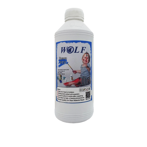 جوهر1لیتری ولف آبی اپسون Wolf Ink Cyan 1Litre Epson Printers