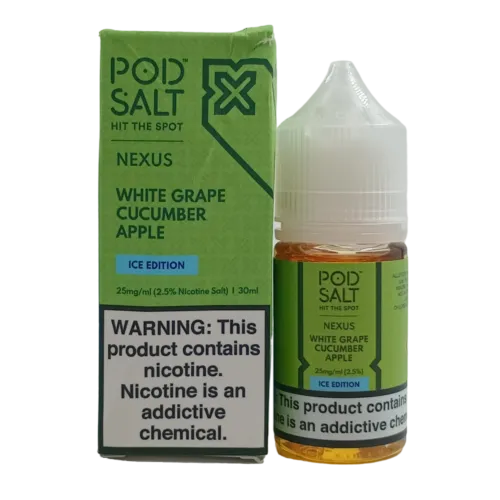پاد سالت سیب خیار انگور یخ | POD SALT WHITE GRAPE CUCUMBER APPLE ICE EDITION