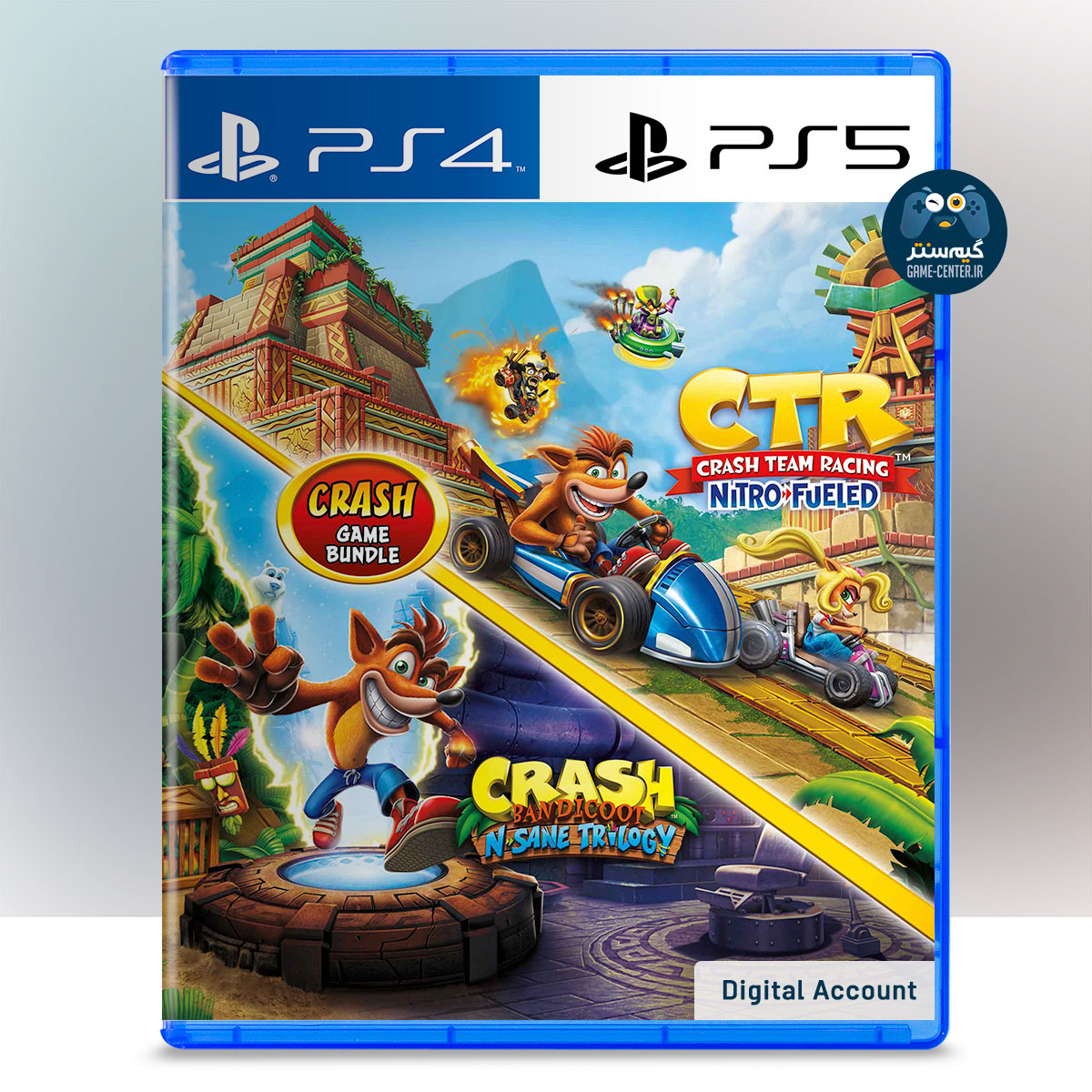 اکانت قانونی بازی Crash Bandicoot Bundle N Sane Trilogy CTR Nitro-Fueled