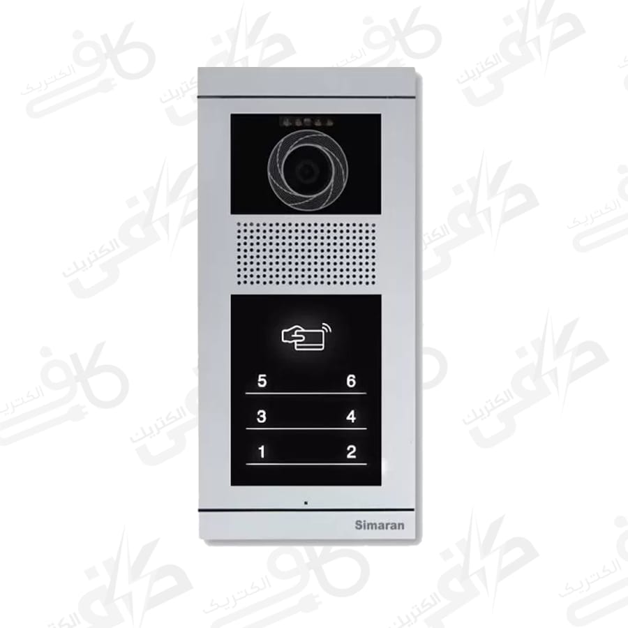پنل آیفون تصویری لمسی کارتی شش واحدی مدل فرداد سیماران