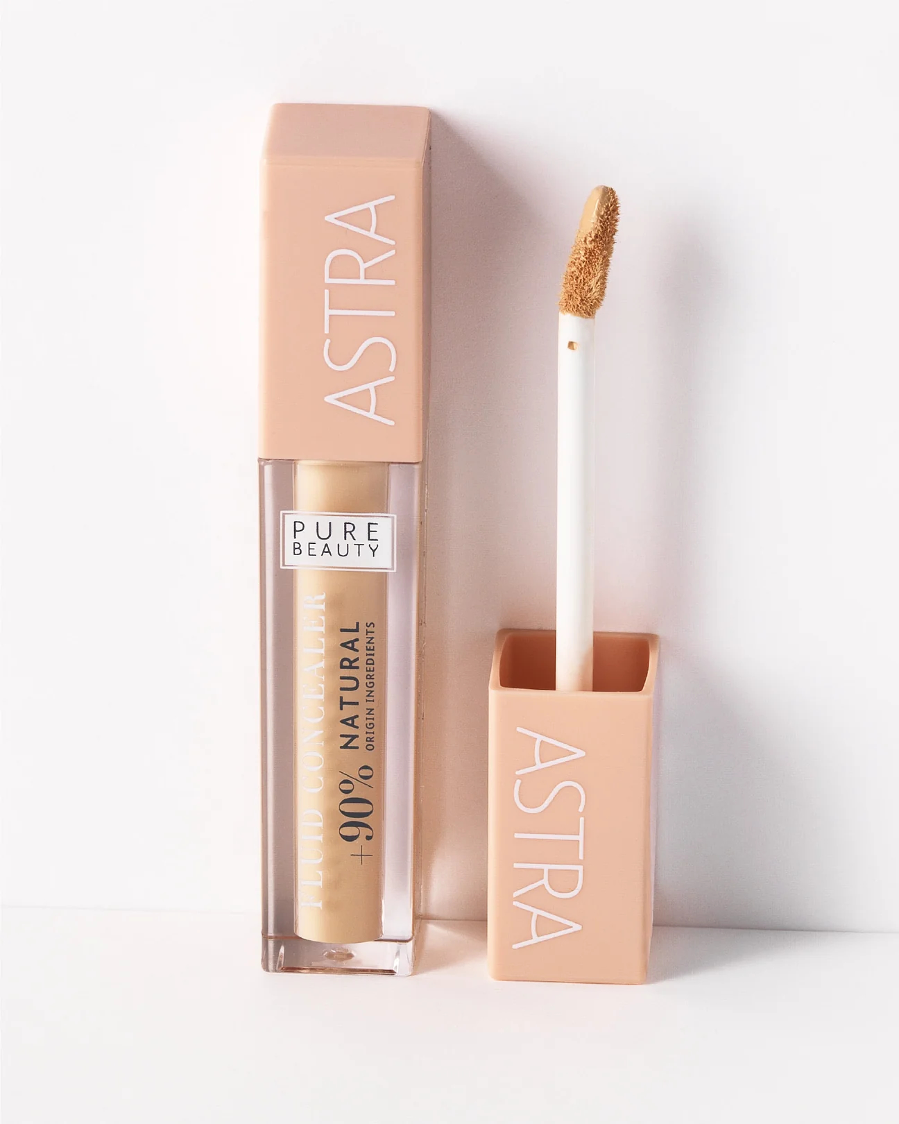 کانسیلر مایع پیور بیوتی آسترا مرطوب کننده و نرم کننده در رنگ بندی مختلف ASTRA MAKE-UP PURE BEAUTY FLUID CONCEALER – Correttore Fluido Naturale