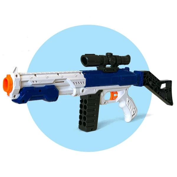 تفنگ بازی مدل X-Gun Ultra | تفنگ اسباب‌بازی با تیرهای فومی ایمن | برند دورج‌توی | مناسب ۶ سال به بالا