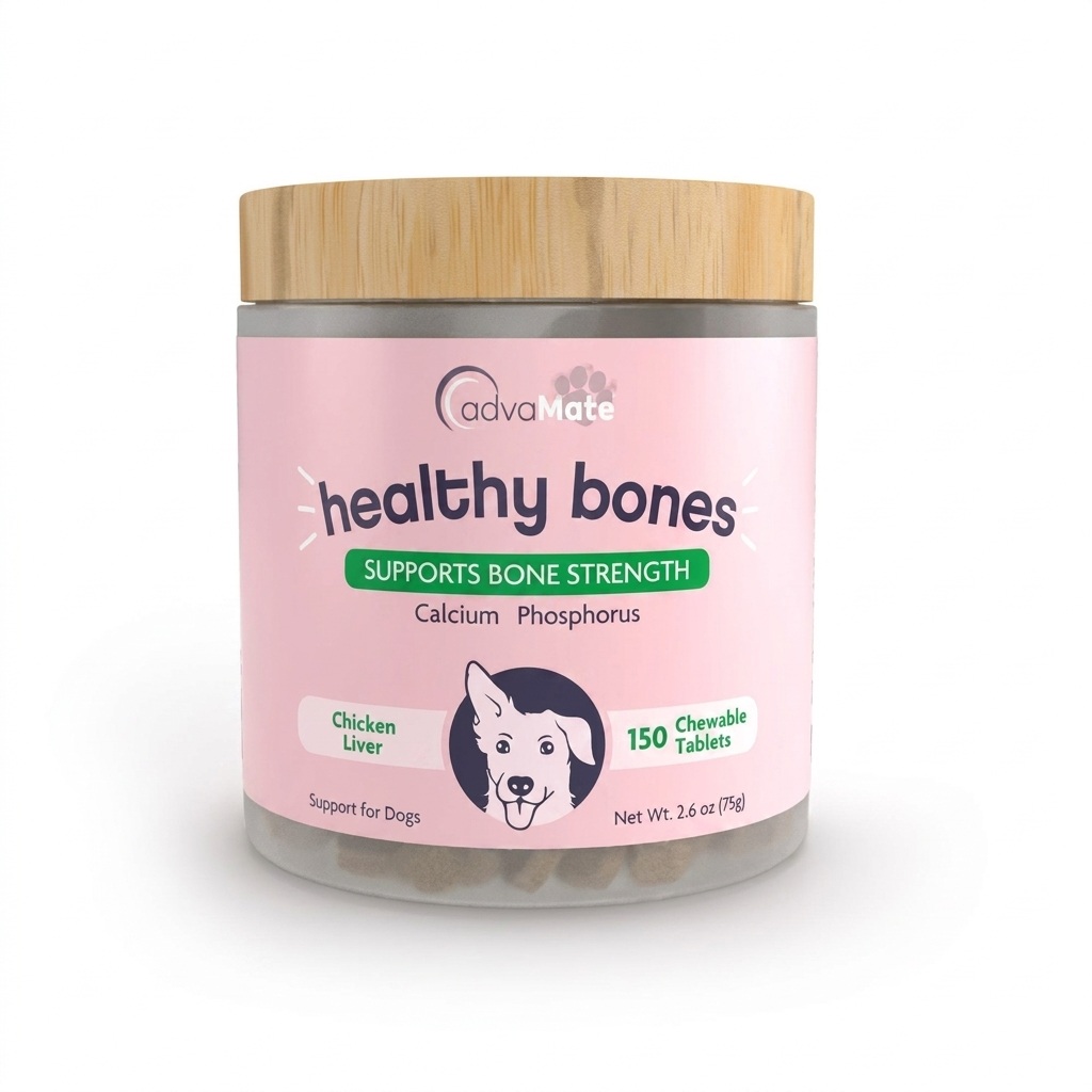 قرص مکمل سگ ادواکر (ADVACARE) سلامت استخوان و دندان سگ ادواکر (healthy bone) بسته یک عددی