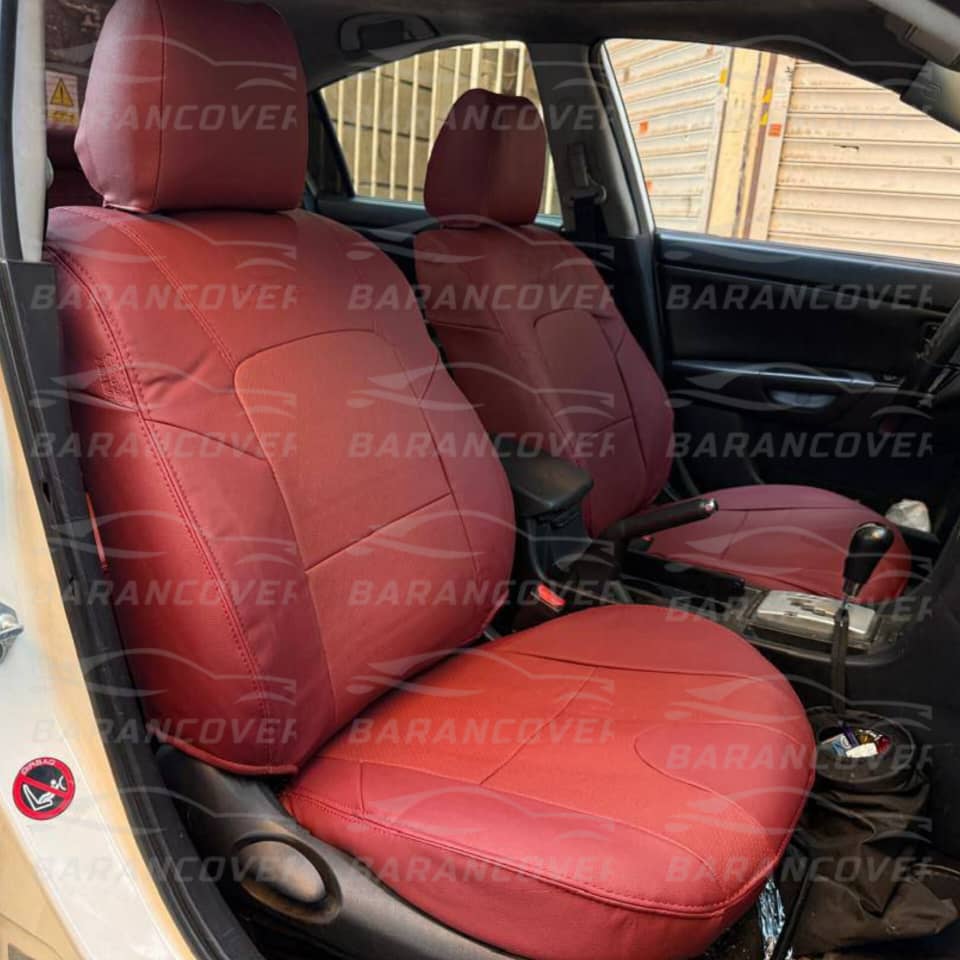 روکش صندلی مزدا 3 نیو - mazda 3 new چرم رنگ زرشکی تیره