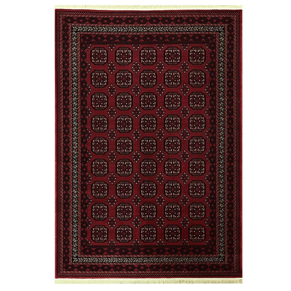فرش ماشینی ترکمن 500 شانه طرح بلوچ کد B319
