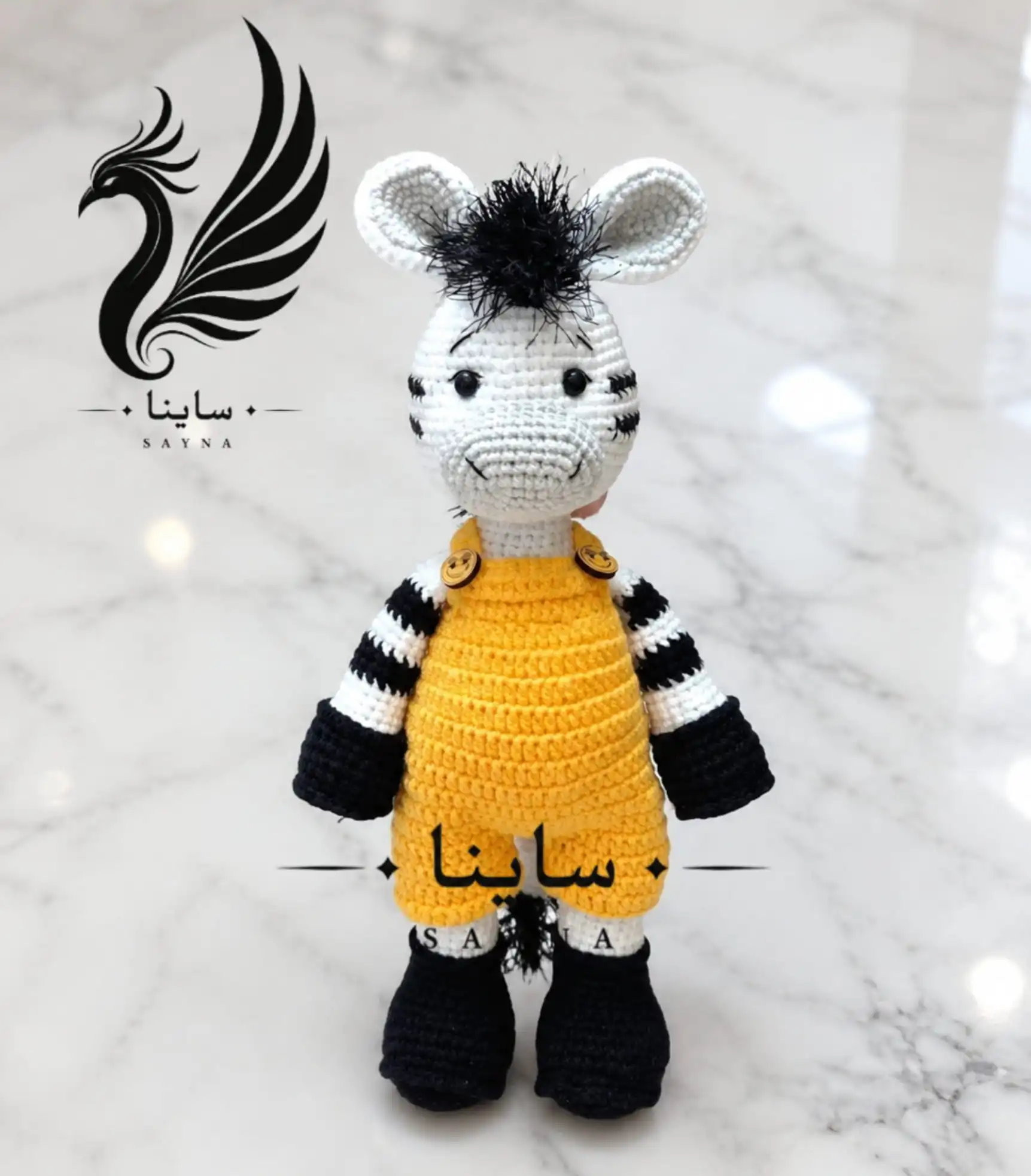 عروسک گورخر نشسته