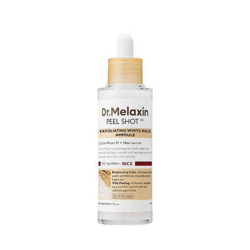 آمپول پیل شات برنج دکتر ملاکسین لایه بردار و روشن کننده 80ml