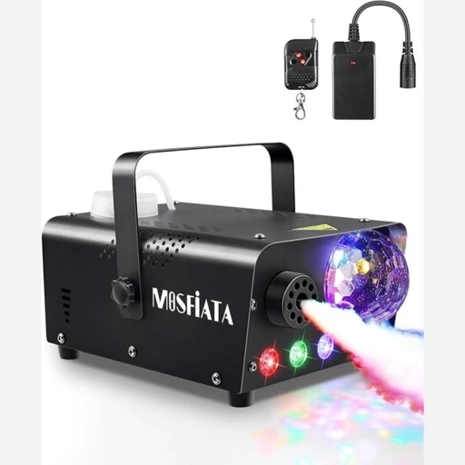 دستگاه مه ساز MOSFiATA نور 600 وات چراغاLED RG