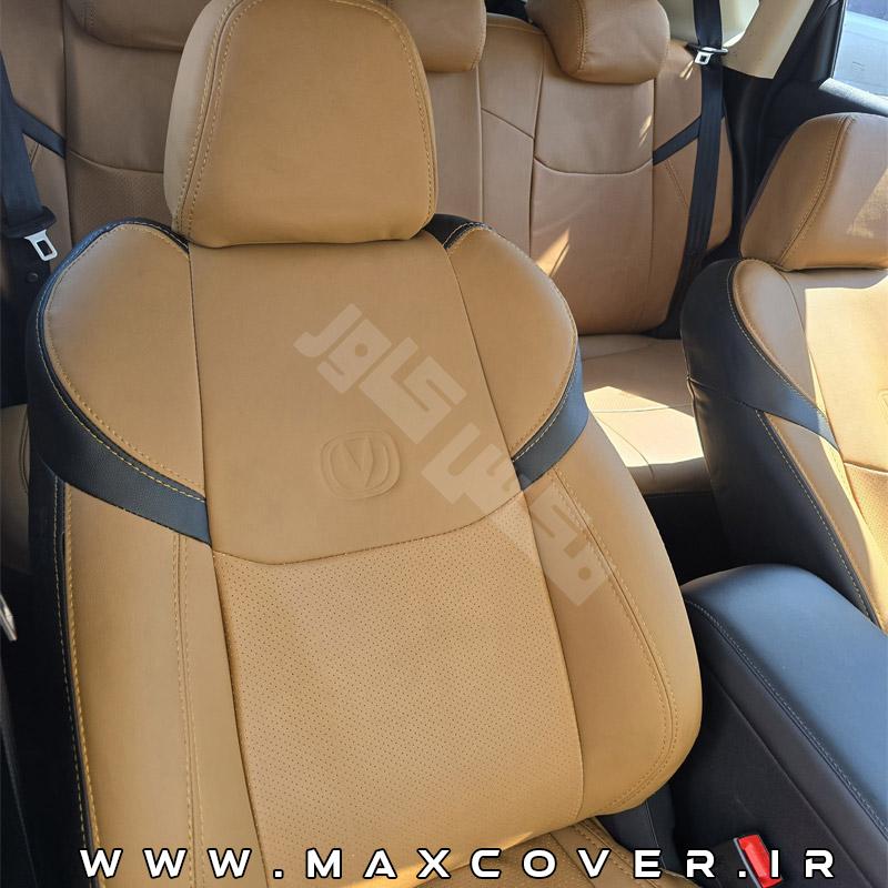 روکش صندلی چانگان Changan CS35 پلاس چرم مارون مشکی