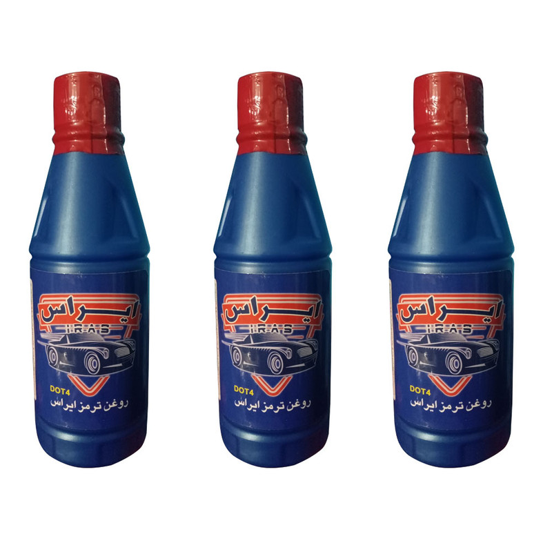 روغن ترمز خودرو ایراس مدل AAA3 حجم 250میلی لیتر بسته 3 عددی کد OY-101