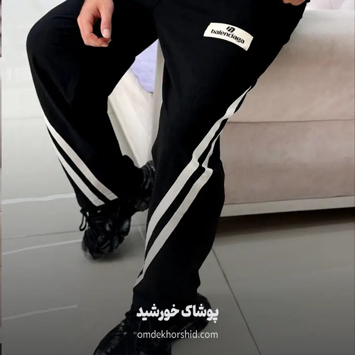 شلوار مردانه نوار کنفی کج