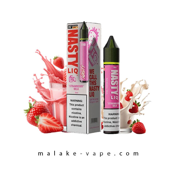 جویس شیر توت فرنگی نستی Nasty LIQ 110 Strawberry Milk