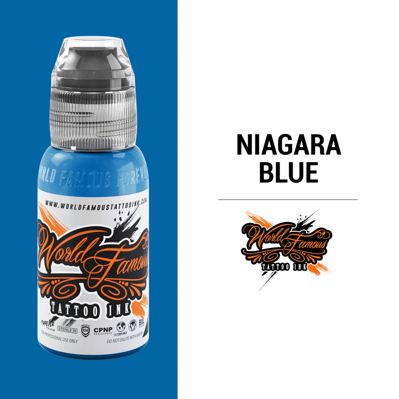 رنگ تاتو ورد فیمس NIAGARA BLUE