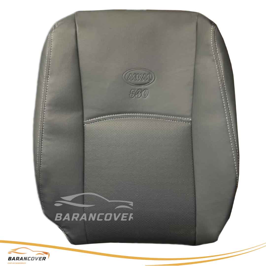 روکش صندلی ام وی ام mvm 530 چرم رنگ طوسی