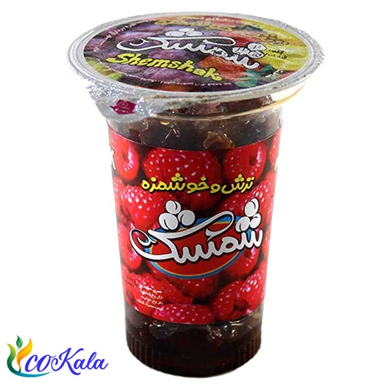 آلوچه دانه دانه لیوانی شمشک