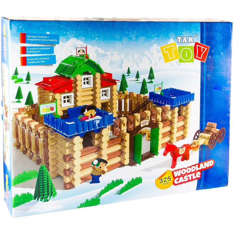 اسباب بازی ساختنی تک توی (Tak Toy) مدل قلعه جنگلی (Forest Cottage) | بازی فکری و آموزشی | مناسب کودکان بالای ۴ سال