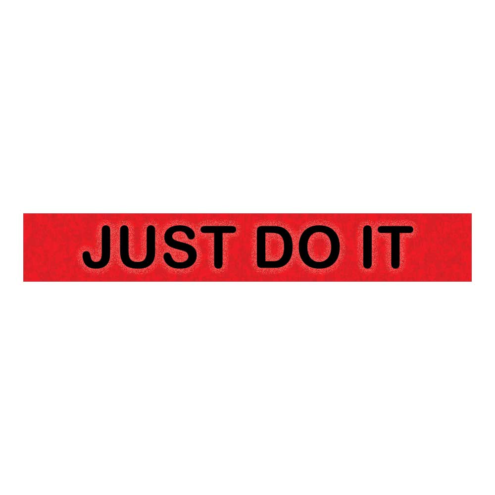 برچسب حرارتی مدل just do it