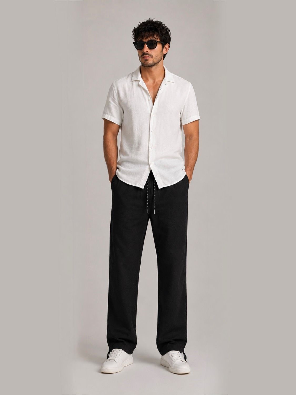 شلوار لینن اورجینال برند (PULL&BEAR) کد 0296