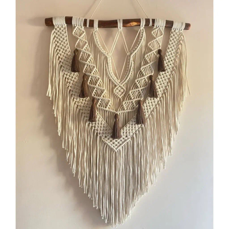 دیوارکوب مکرومه کد 125 برند گره چی و رنگ دلخواه