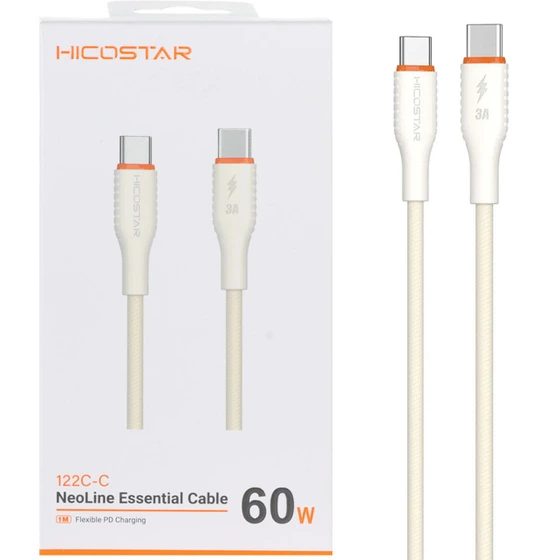 کابل تایپ سی 60 وات هایکو استار HICOSTAR مدل 122C-C
