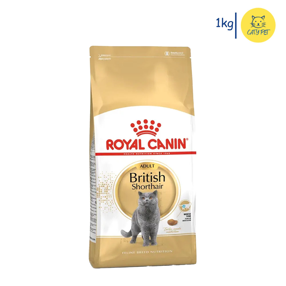 غذای خشک گربه بالغ رویال کنین بریتیش مو کوتاه  British shorthair adult وزن 1 کیلوگرم