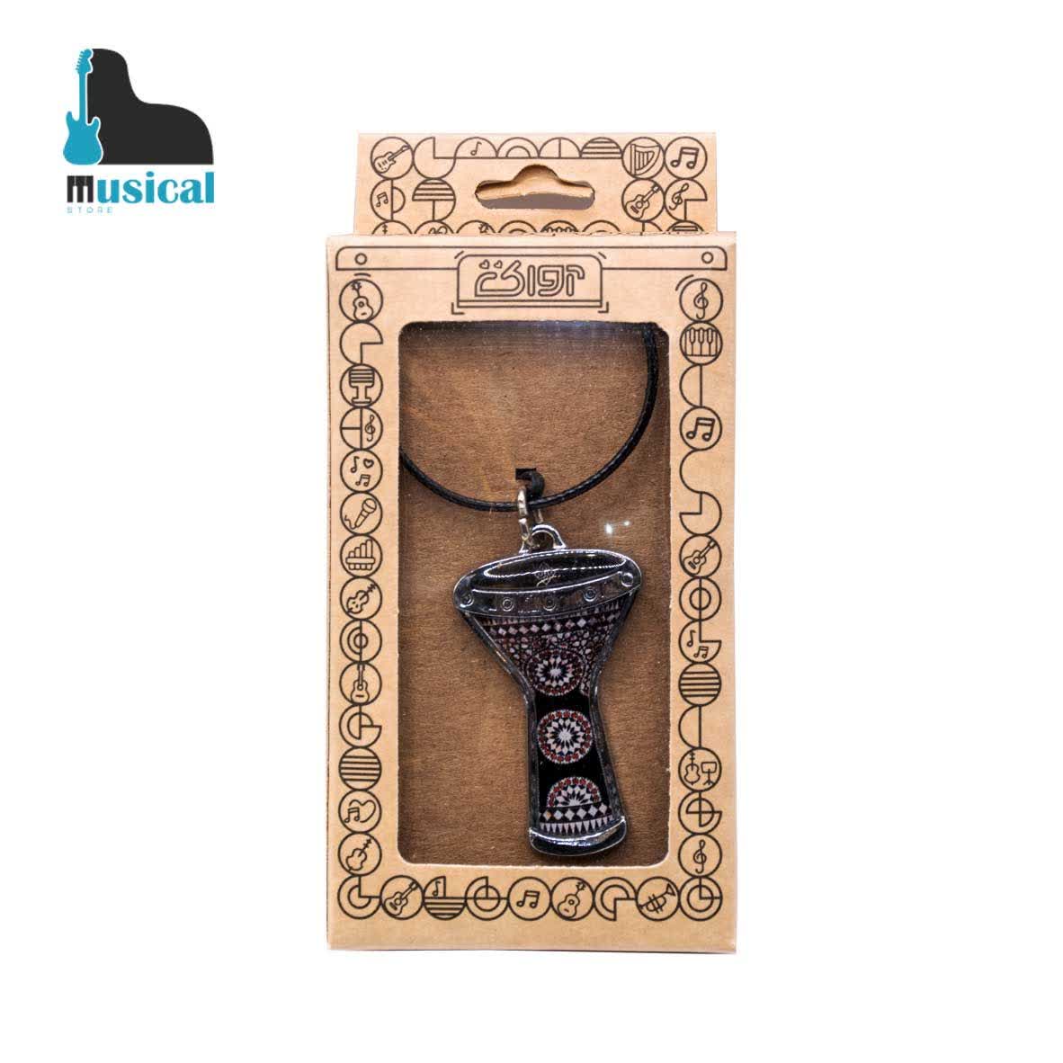 گردنبند آواک مدل داربوکا مشکی